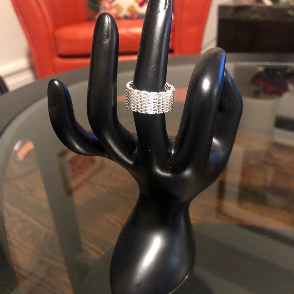 Sterling Silver Mesh Ring